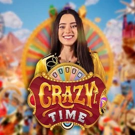 Crazy Time slot logo by Evolution at Betalice CasinoCrazy Time