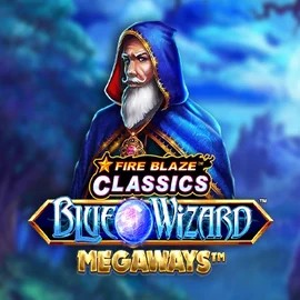 Fire Blaze Blue Wizard Megaways logo by Rarestone Gaming at Betalice Casino