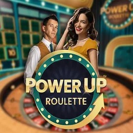 PowerUP Roulette online game logo by Pragmatic Play on betsalice.com
