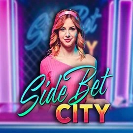 Side Bet City slot visual from Evolution available on betsalice.com