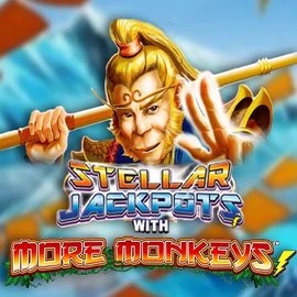 Stellar Jackpots with More Monkeys online game logo by Lightning Box Game on betsalice.com